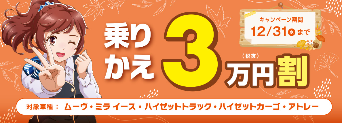 純正用品3万円分プレゼント